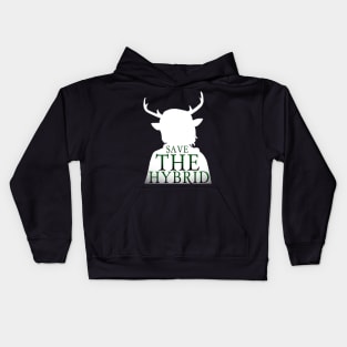 save the hybrid white Kids Hoodie